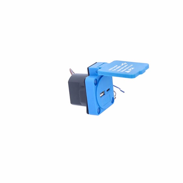 as - Schwabe Einbausteckdose mit 2 USB ports (USB-A und C), IP54
