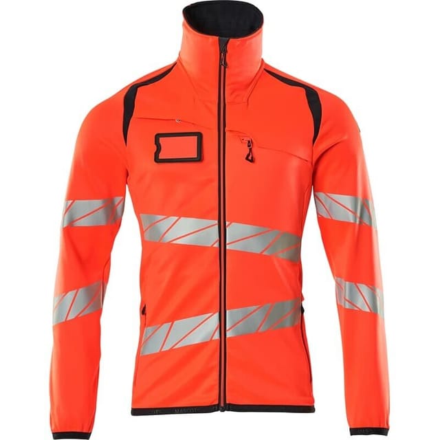 Fleecepullover mit Reißverschluss 19103 Gr. 4XL hi-vis rot/schwarzblau - Mascot