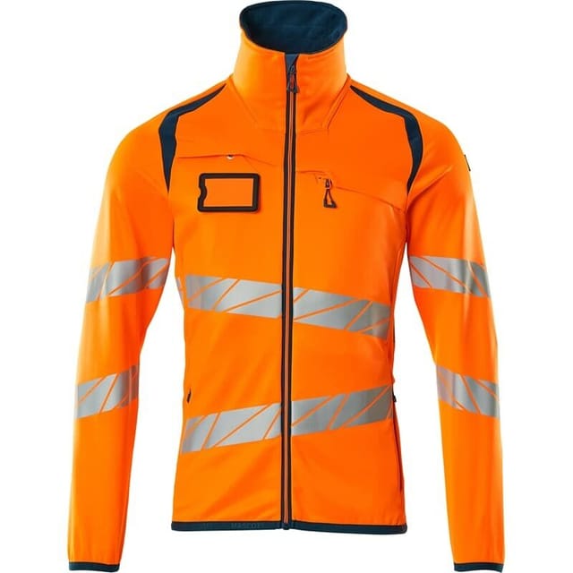 Mascot Fleecepullover mit Reißverschluss 19103 Gr. 3XL hi-vis orange/dunkelpetroleum
