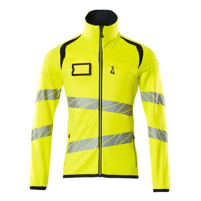Fleecepullover mit Reißverschluss 19103 Gr. 4XL hi-vis gelb/schwarzblau - Mascot