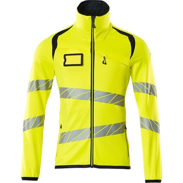 Fleecepullover mit Reißverschluss 19103 Gr. 5XL hi-vis gelb/schwarzblau - Mascot