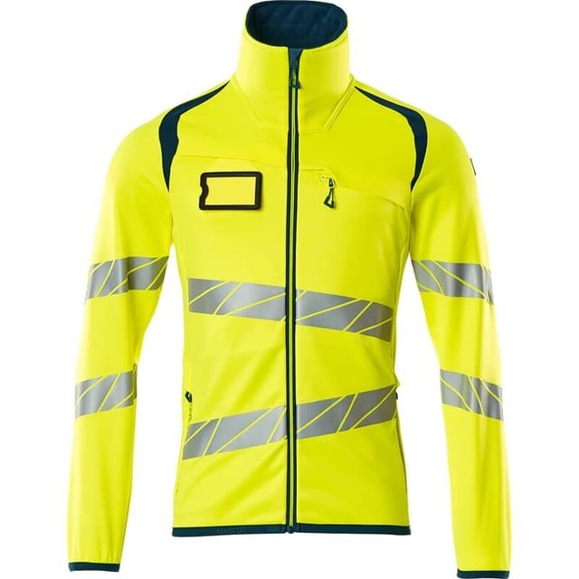 Fleecepullover mit Reißverschluss 19103 Gr. 4XL hi-vis gelb/dunkelpetroleum - Mascot