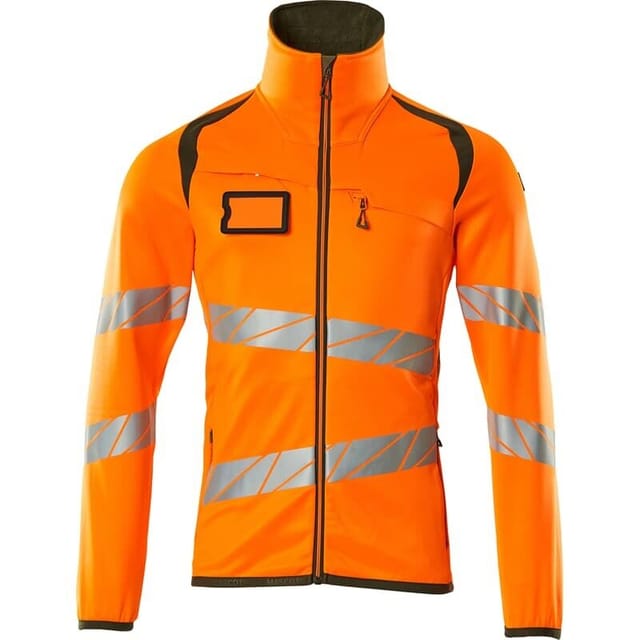 Fleecepullover mit Reißverschluss 19103 Gr. 5XL hi-vis orange/moosgrün - Mascot