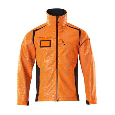 Mascot Softshelljacke mit Reflexeffekte 19202 Gr. L hi-vis orange/schwarzblau