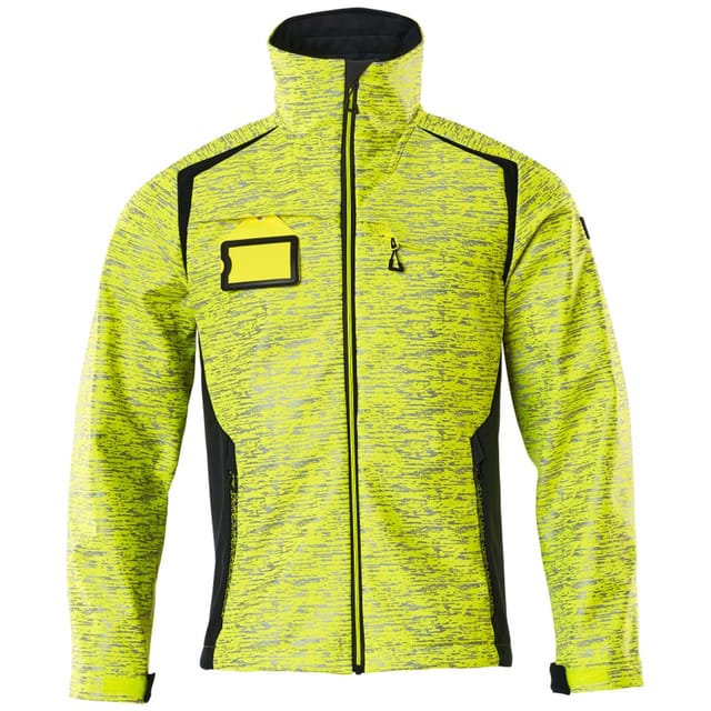 Mascot Softshelljacke mit Reflexeffekte 19202 Gr. 4XL hi-vis gelb/schwarzblau