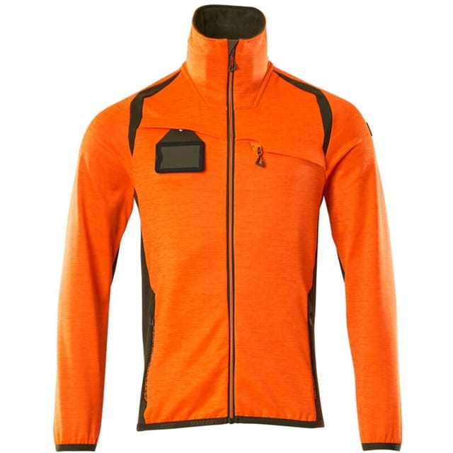 Mascot Fleecepullover mit Reißverschluss 19403 Gr. 5XL hi-vis orange/moosgrün
