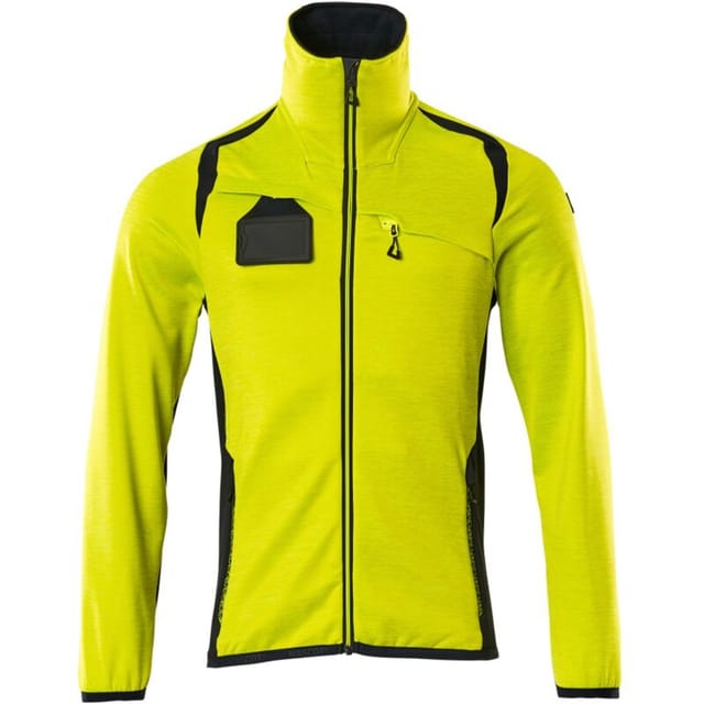 Fleecepullover mit Reißverschluss 19403 Gr. 5XL hi-vis gelb/schwarzblau - Mascot