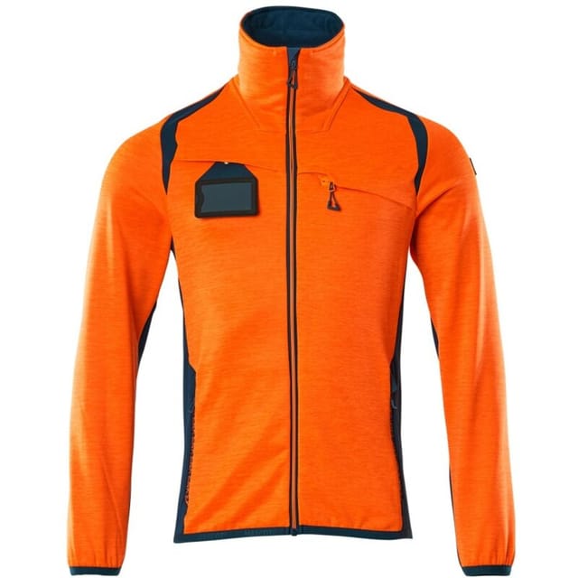 Mascot Fleecepullover mit Reißverschluss 19403 Gr. 5XL hi-vis orange/dunkelpetroleum