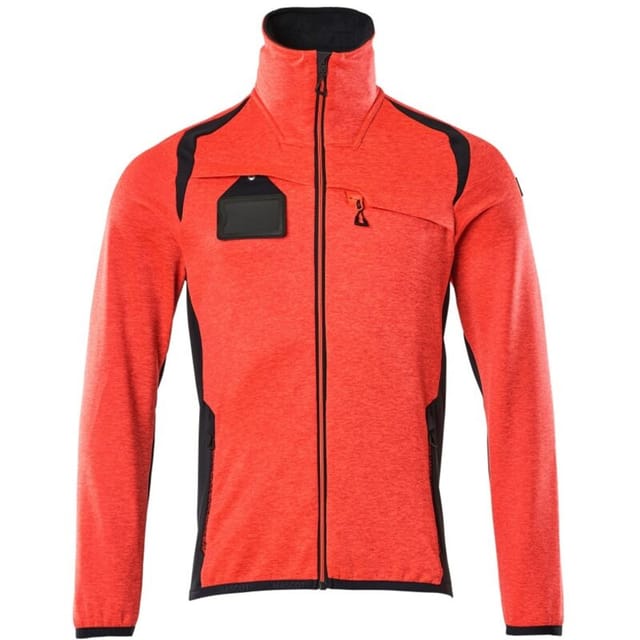 Mascot Fleecepullover mit Reißverschluss 19403 Gr. 5XL Hi-vis rot/schwarzblau