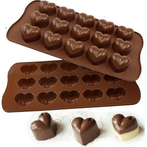 Herzförmige Schokoladenformen, 3 Stück, Keksformen Für Kuchen