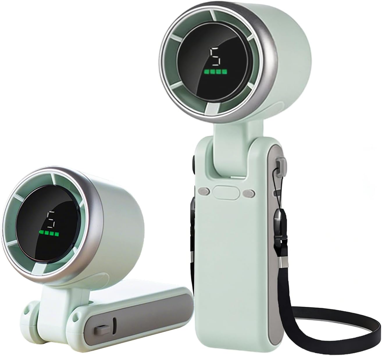 Tragbarer Ventilator, Um 180° Drehbar, Mit Led-anzeige, 5 Vitessen, Flexibler Büroventilator, Praktisch Für Das Haus, Die Kommode Usw.