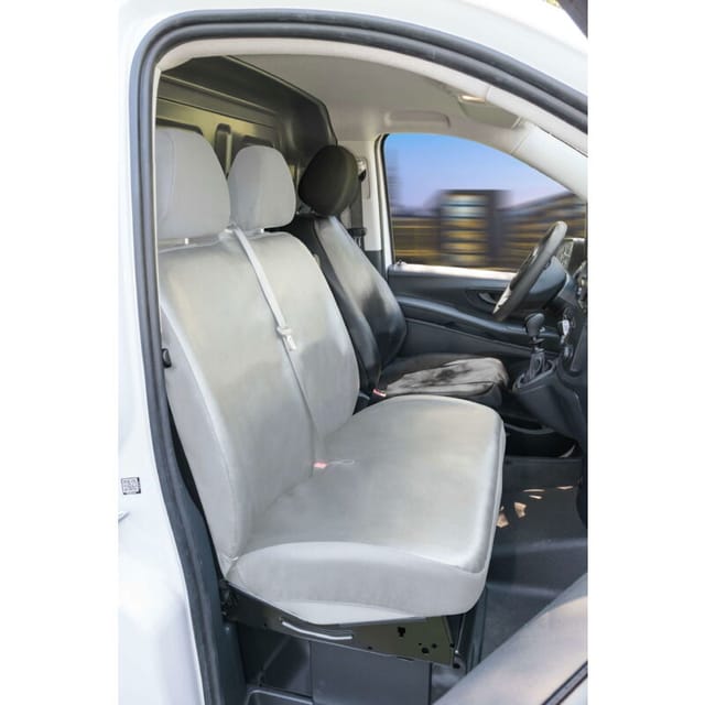 Walser - Passform Sitzbezug aus Kunstleder kompatibel mit Mercedes-Benz V-Klasse 447, Einzelsitz mit Armlehne innen