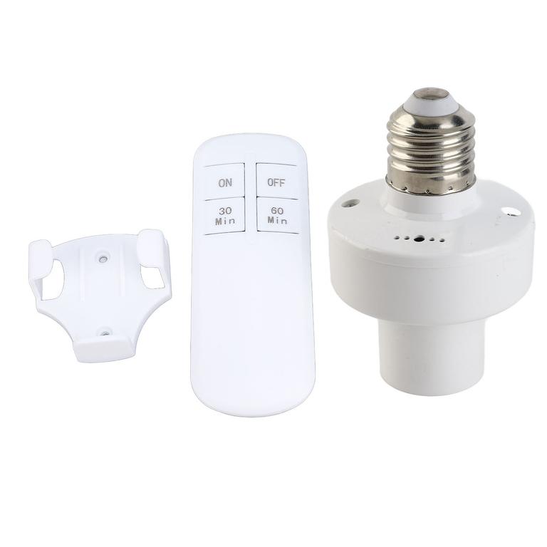 E27/e26-fassung Mit Drahtloser Fernbedienung, 30/60-minuten-timer, Einfache Installation Ohne Verkabelung Für Decken- Und Wandlampen