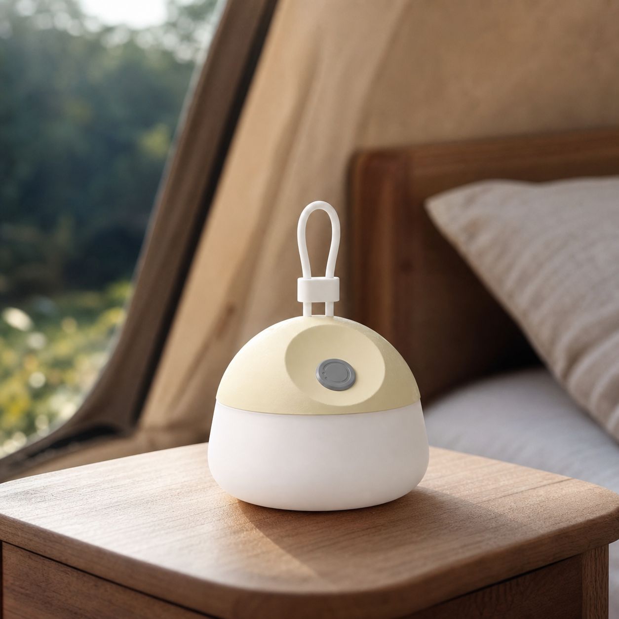 Wiederaufladbare Led-campinglaterne Mit Usb-c-anschluss, Wasserdicht (ipx4), Silikon, 3 Modi (weißes/warmes Licht), Tragbar Mit Griff, 237 G