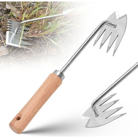 Tragbares Unkrautentfernungswerkzeug Aus Edelstahl, Manuelles Unkrautentfernungswerkzeug Für Gartenarbeit, Hof, Anpflanzung Und Unkrautbekämpfung