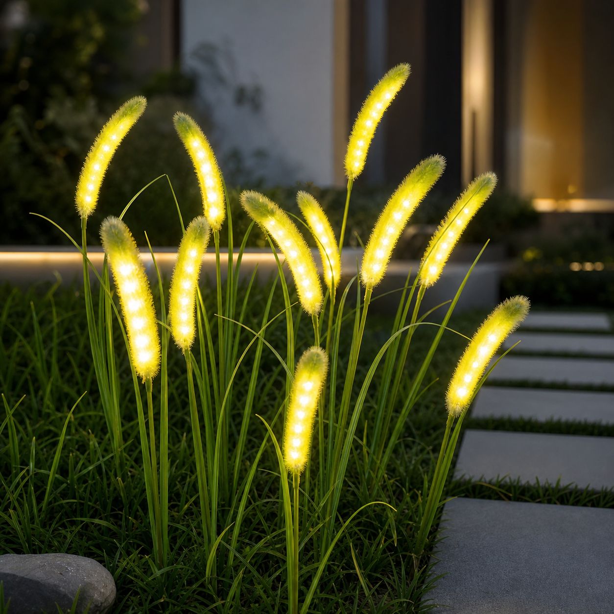 Wasserdichte Led-solarleuchte In Form Eines Fuchsschwanzes Für Den Außenbereich (1 Stück)