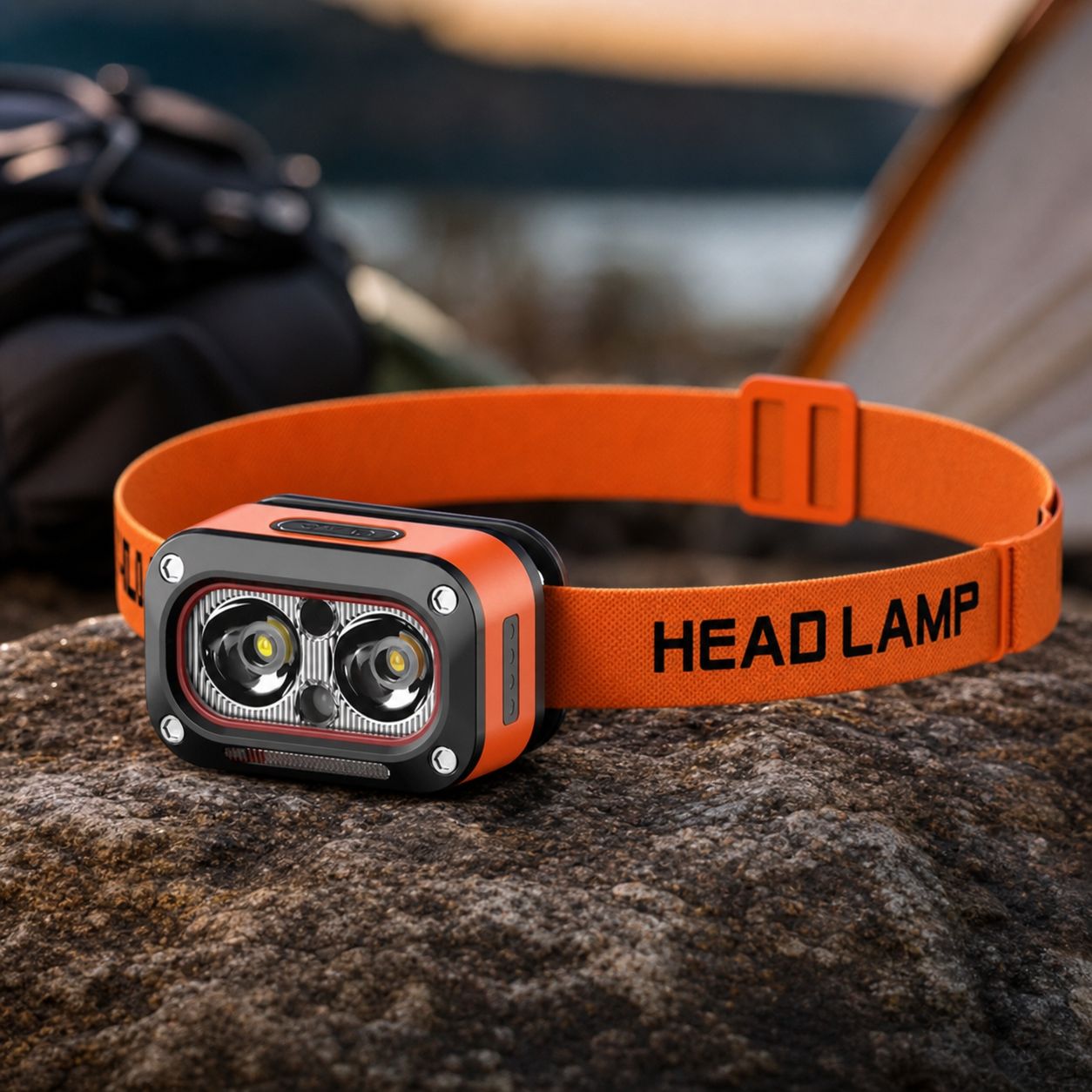 Wiederaufladbare Led-stirnlampe Mit Usb-c-anschluss, Infrarotsensor, 4 Weiß-/rotlichtmodi, Wasserdicht, Ideal Zum Laufen Und Campen
