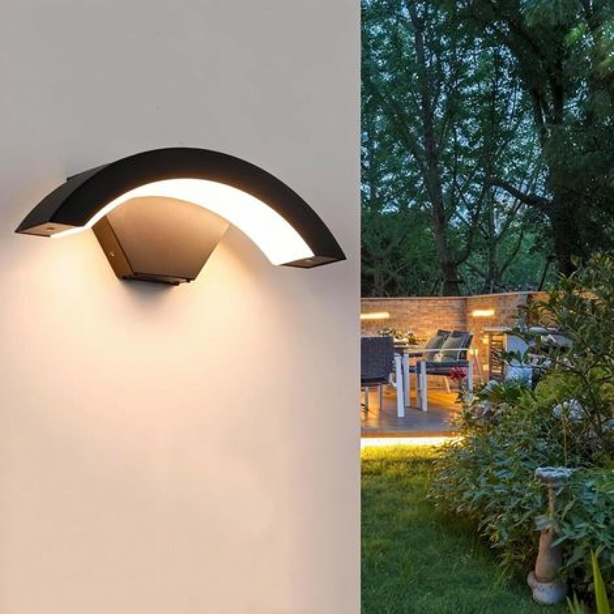 18-watt-außenwandleuchte, Schutzart Ip65, Ein Modernes, Thermogeformtes Beleuchtungsprodukt, Geeignet Für Außenbereiche Wie Gärten, Höfe, Zäune Und Gehwege.