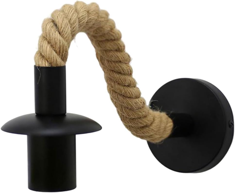 Retro-wandleuchte, E27-fassung, Schwarz, Ideal Für Die Stimmungsvolle Beleuchtung In Wohn- Und Esszimmern (leuchtmittel Nicht Enthalten).