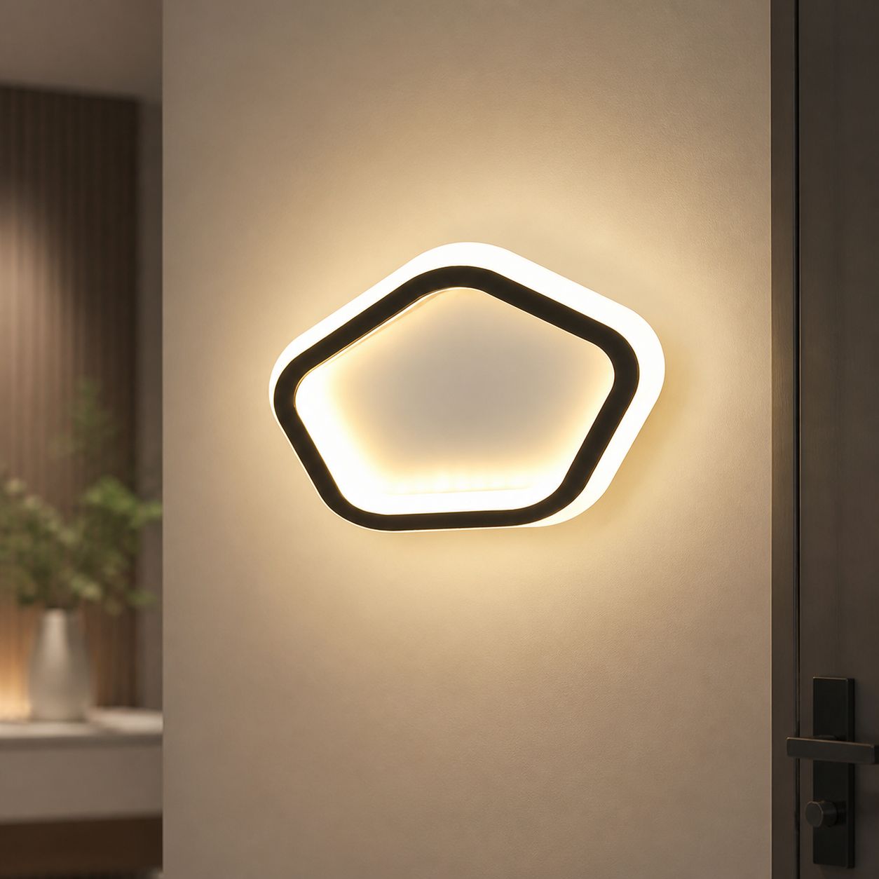 28-w-led-deckenleuchte Mit Schlankem Design, Flimmerfreiem Dreifarbenlicht, Feuchtigkeits- Und Insektenbeständigem Lackiertem Gehäuse, Ø 23 Cm Für Flure