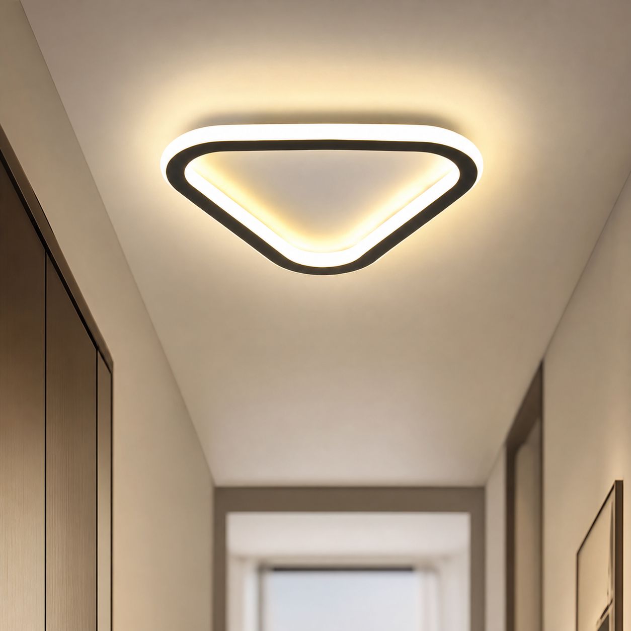 28-w-led-deckenleuchte, Schlankes Design, 25 X 23 Cm, Wasser- Und Insektenabweisend, 3 Farbtemperaturen, Ideal Für Flure, Eingänge Und Balkone