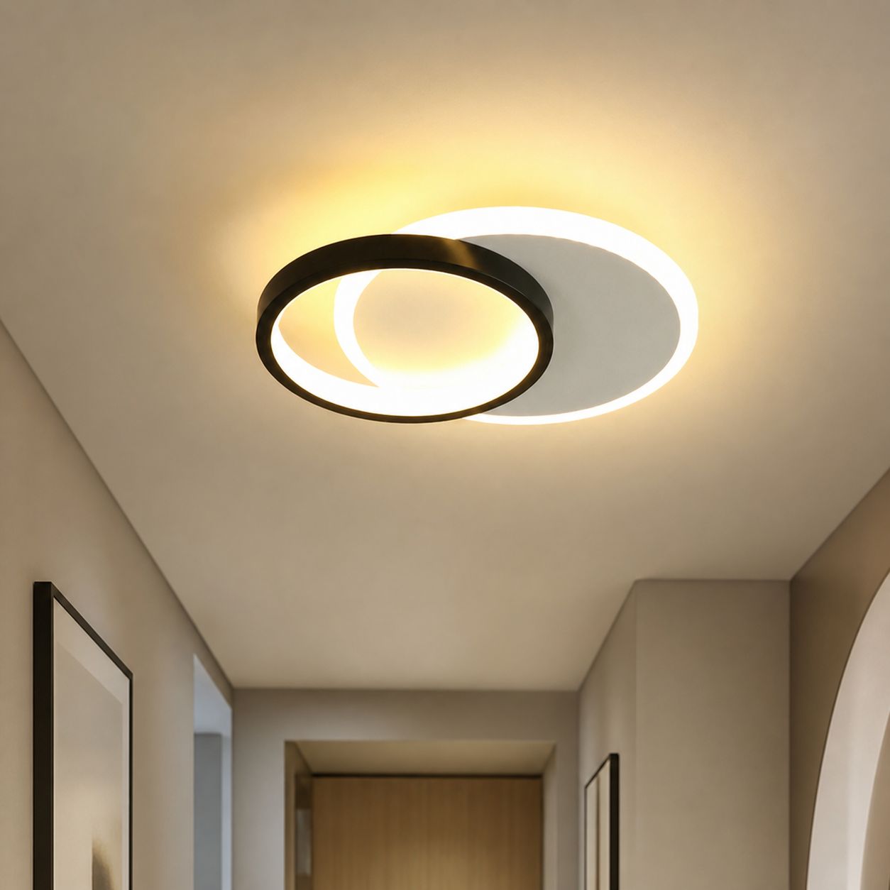 24-w-led-deckenleuchte Mit Drei Farben, Ultradünnes Design (24 X 18 Cm), Wasserdicht Und Insektenabweisend, Ideal Für Flur, Eingangsbereich Und Treppenhaus