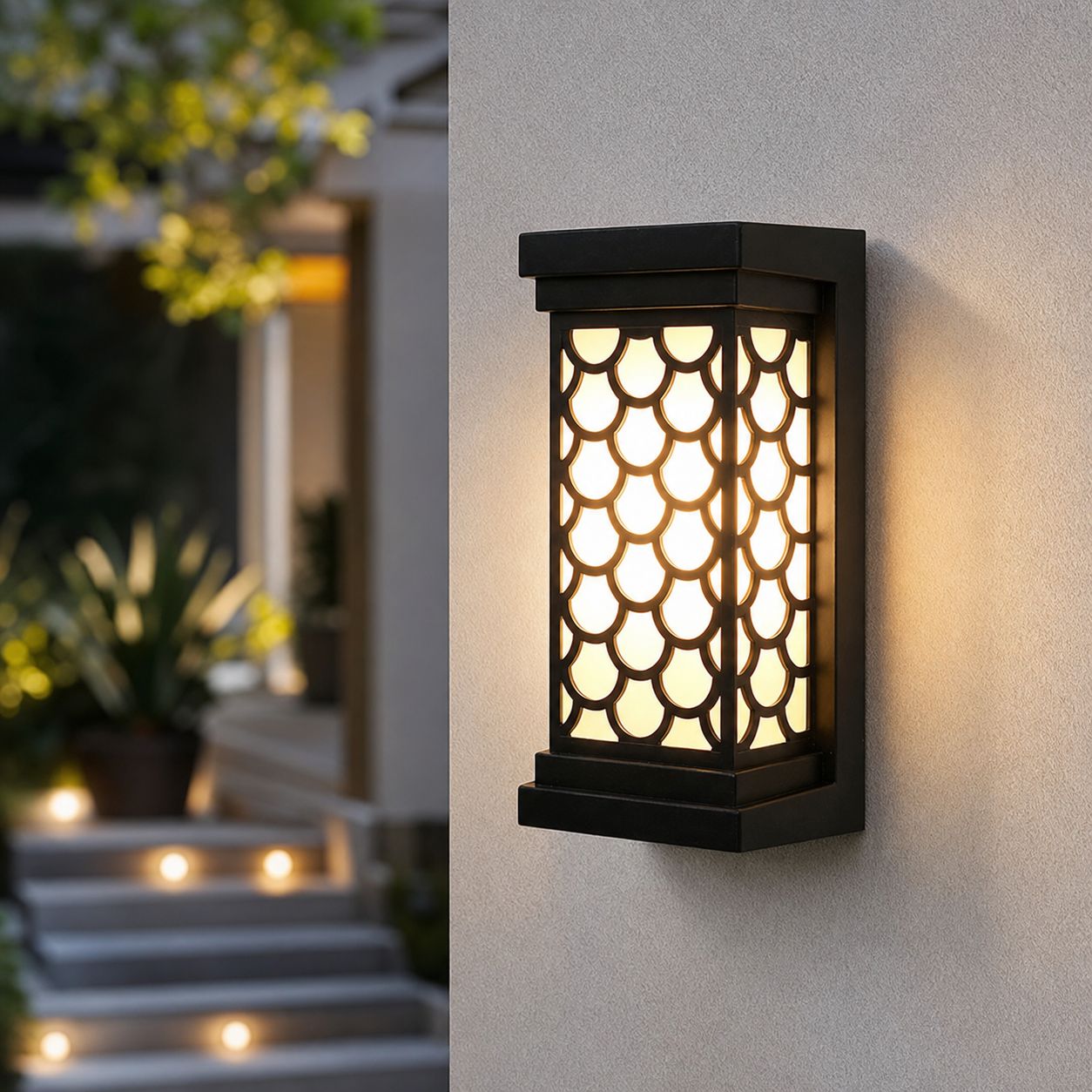 Ip65 Wasserdichte Led-außenwandleuchte Mit Bewegungs- Und Dämmerungssensor, Robustes Abs-gehäuse Für Garten, Terrasse Und Balkon