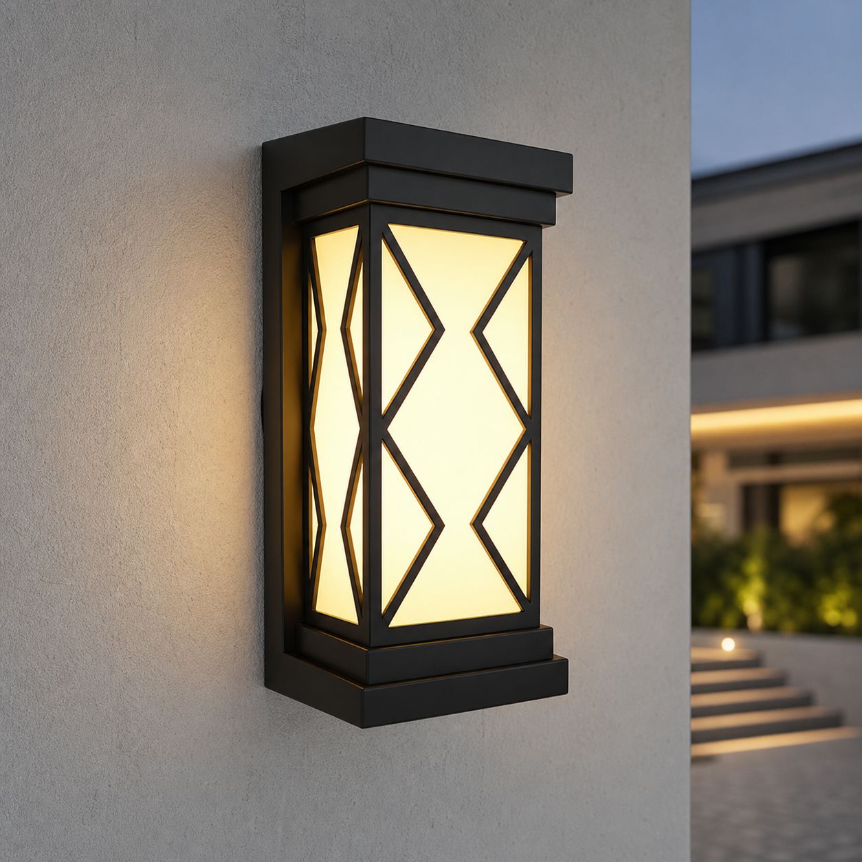 Ip65 Wasserdichte Außenwandleuchte, Flimmerfreies Weitwinkellicht, Robustes Abs-gehäuse Und Pc-diffusor