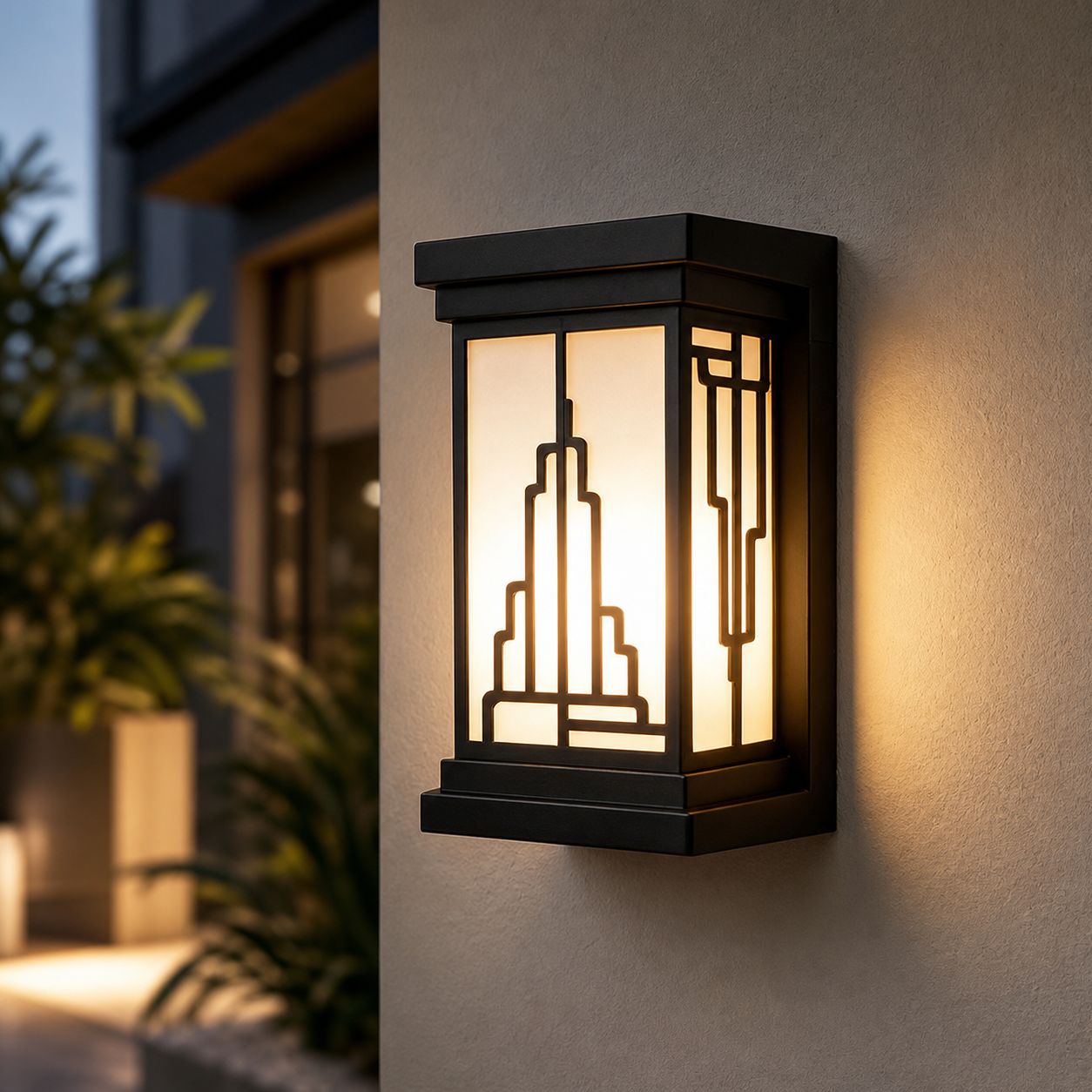 Ip65 Wasserdichte Led-außenwandleuchte, Abs Und Pc, Weitwinkel- Und Blendfreies Licht Für Garten Und Terrasse, 245 X 110 Mm