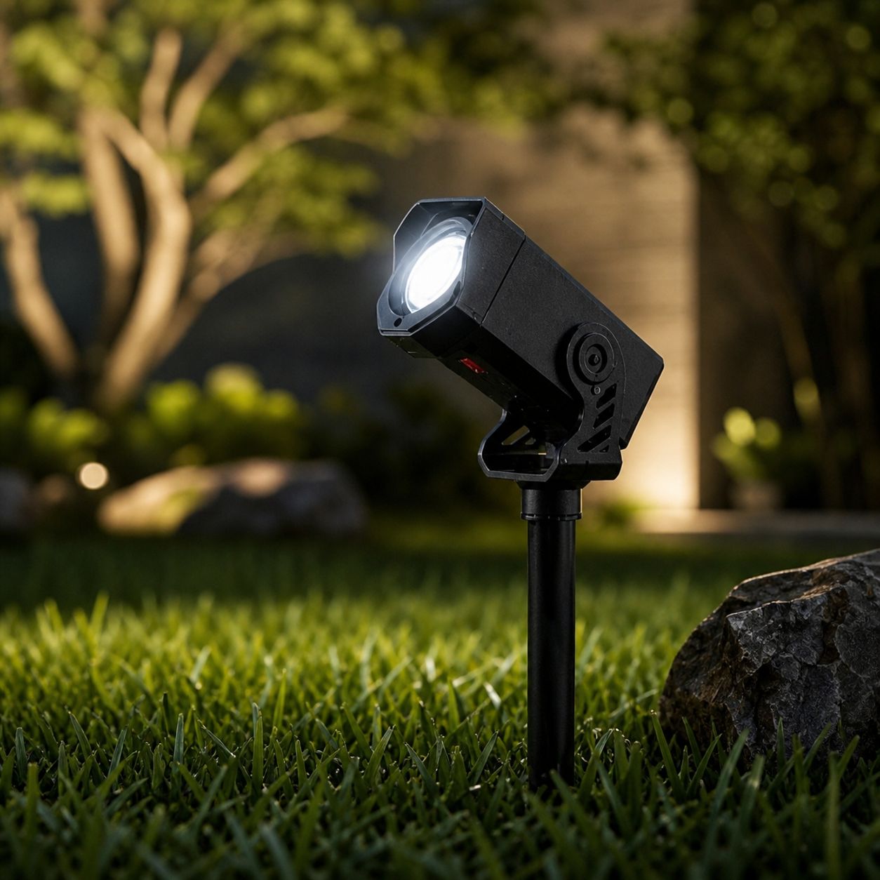 Led-außenstrahler Für Den Garten, 180° Verstellbar, Wasserdicht (ip65), Leistungsstarke Beleuchtung Für Bäume Und Rasen, Einfache Erdspießmontage