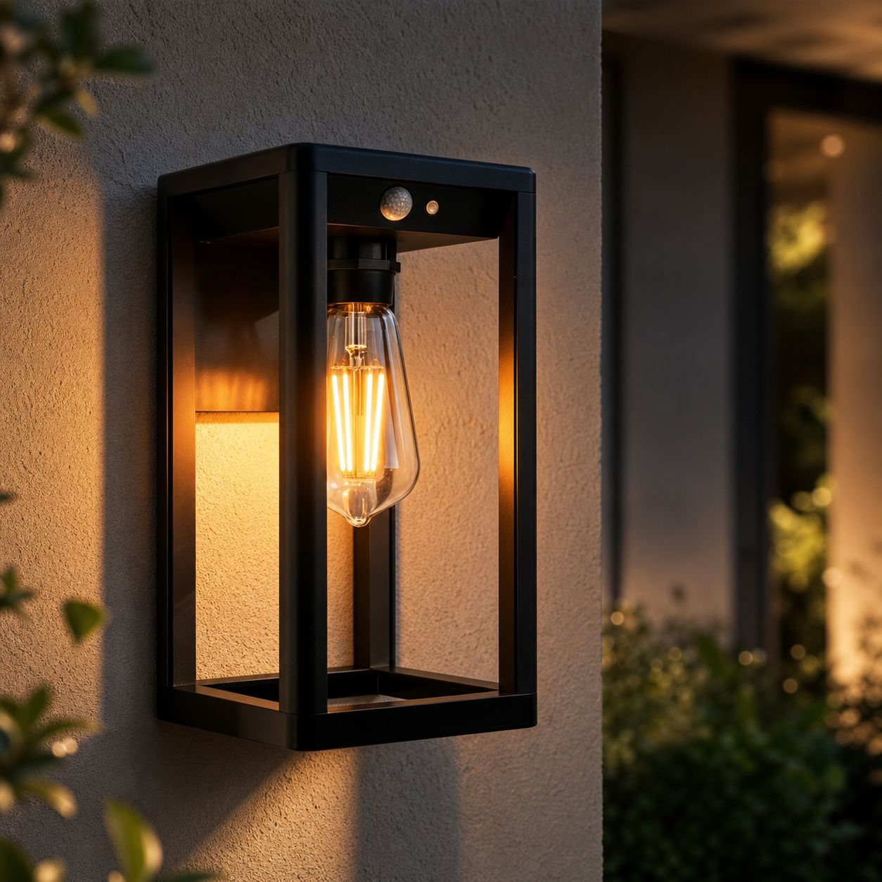Solar-wandleuchte Für Den Außenbereich, Aluminium, Mit Radarsensor, 4 Modi, Wasserdichte Led, Retro-stil, Für Garten, Terrasse, Gehweg, Kabellos
