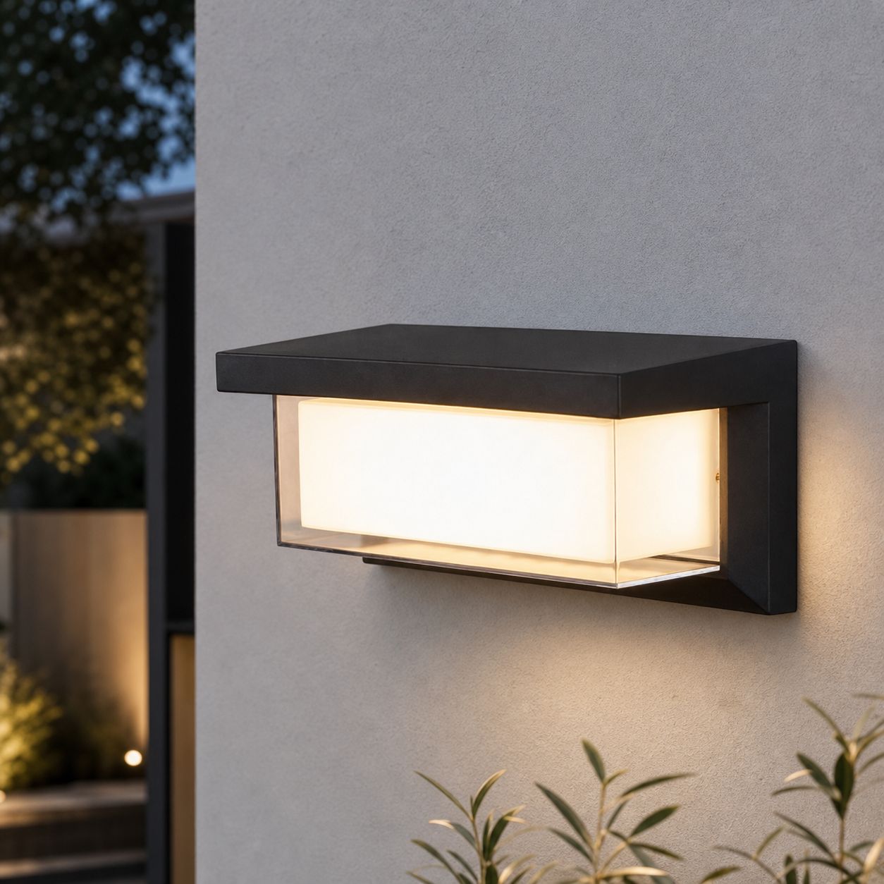 Außenwandleuchte Solar Ip65 Etanche, Détection Crépusculaire Auto, Langlebiges Abs, 18-w-leuchte, Installation Ohne Fenster Für Den Terrassengarten