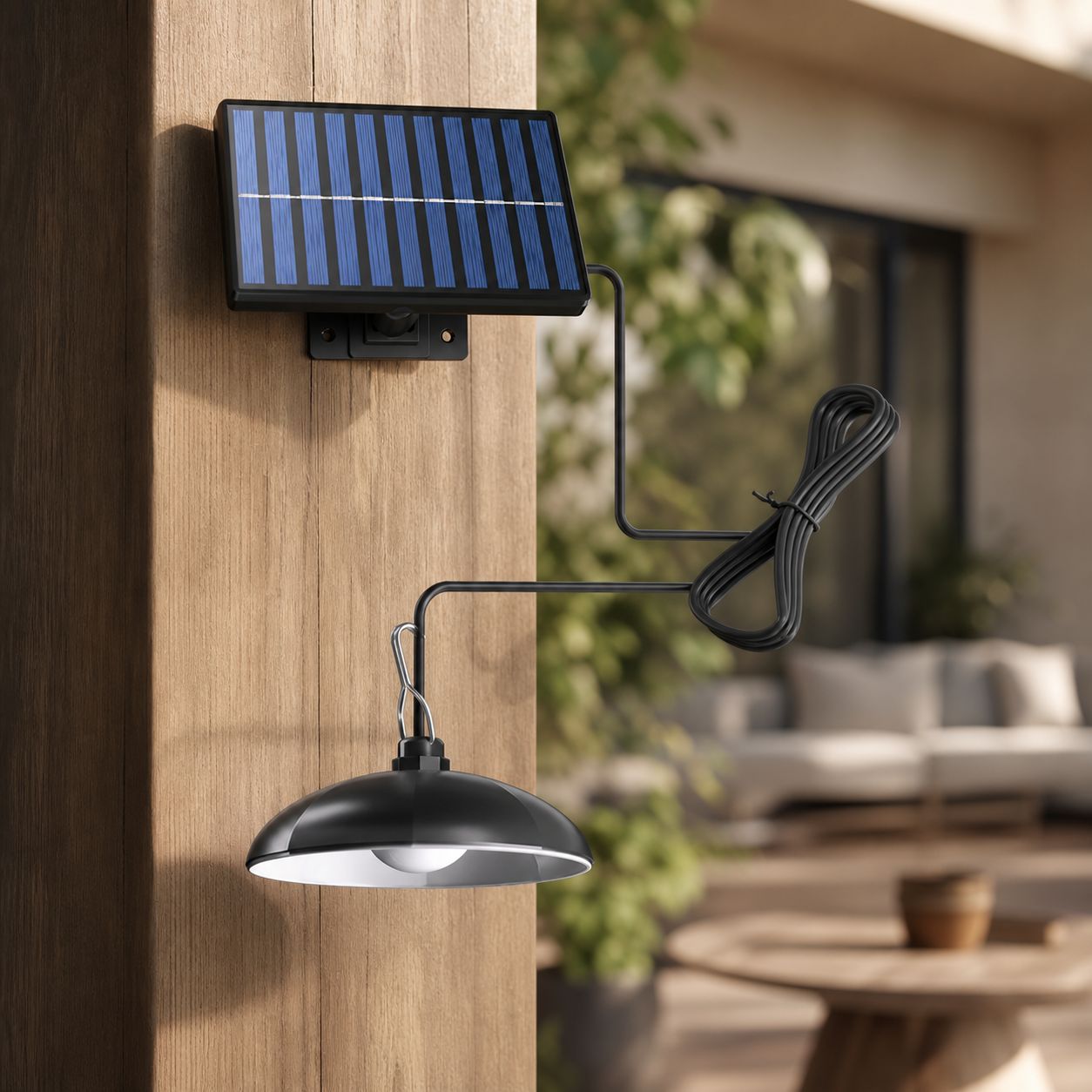 Led-solarleuchte Für Drinnen Und Draußen, Wasserdicht (ip44), Dämmerungssensor, Fernbedienung Und Timer, Zum Aufhängen Im Garten Und Beim Camping