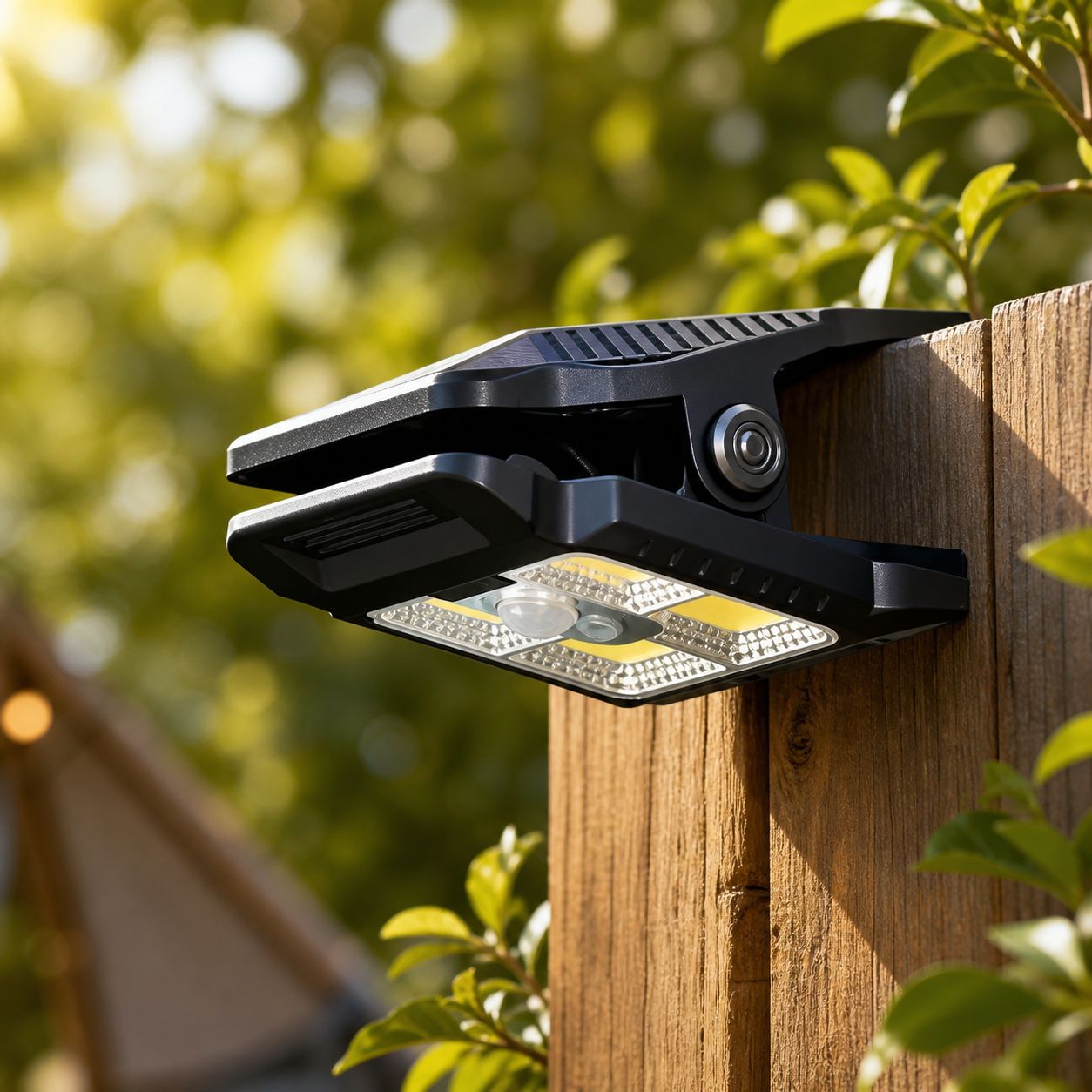 Hochleistungsfähige Led-solar-klemmleuchte, Wasserdicht (ip65), Mit Bewegungssensor Und 3 Beleuchtungsmodi Für Den Außenbereich, Garten Und Camping