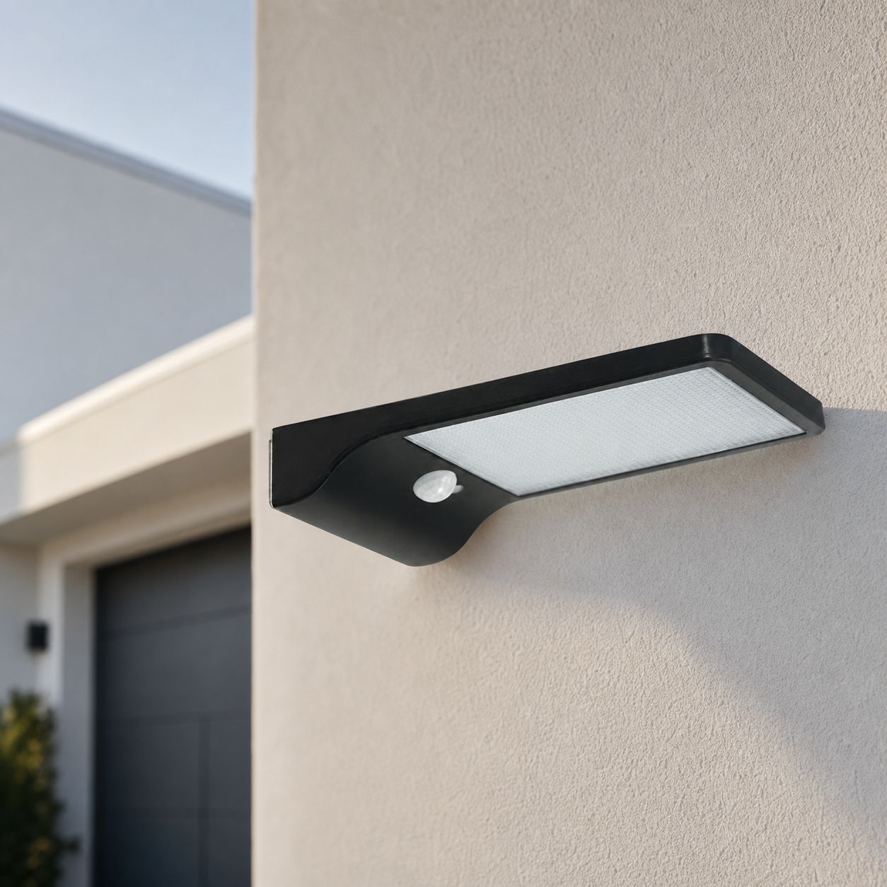 Solarbetriebene Led-wandleuchte Mit Bewegungsmelder, Wasserdicht (ip65), 36 Leds, 450 Lm, 2000-mah-akku, 3 Modi, Schwarz