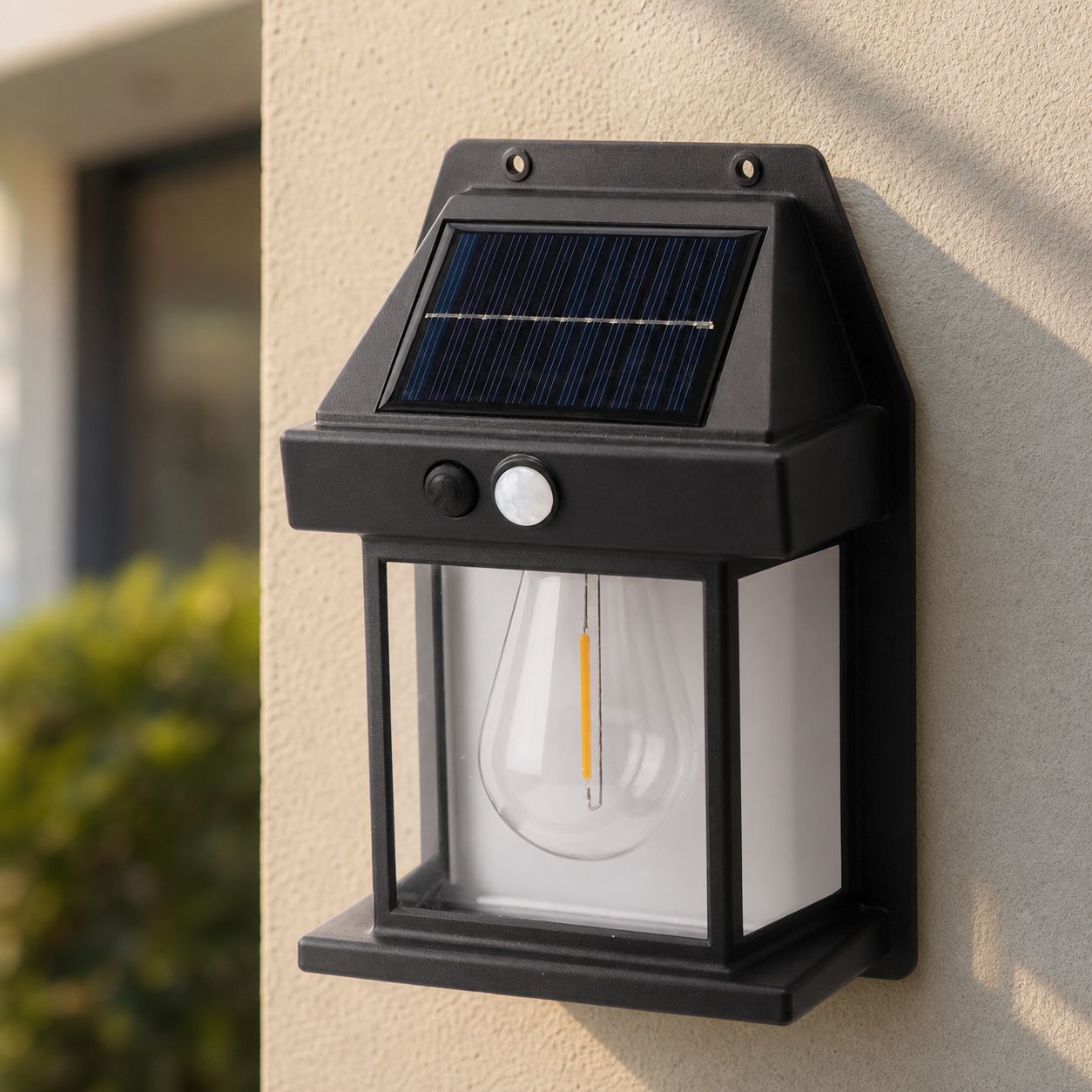 2er-set Solar-led-wandleuchten Für Den Außenbereich Mit Bewegungsmelder, Ip65 Wasserdicht, Warmes Retro-licht Für Garten, Terrasse Und Hof