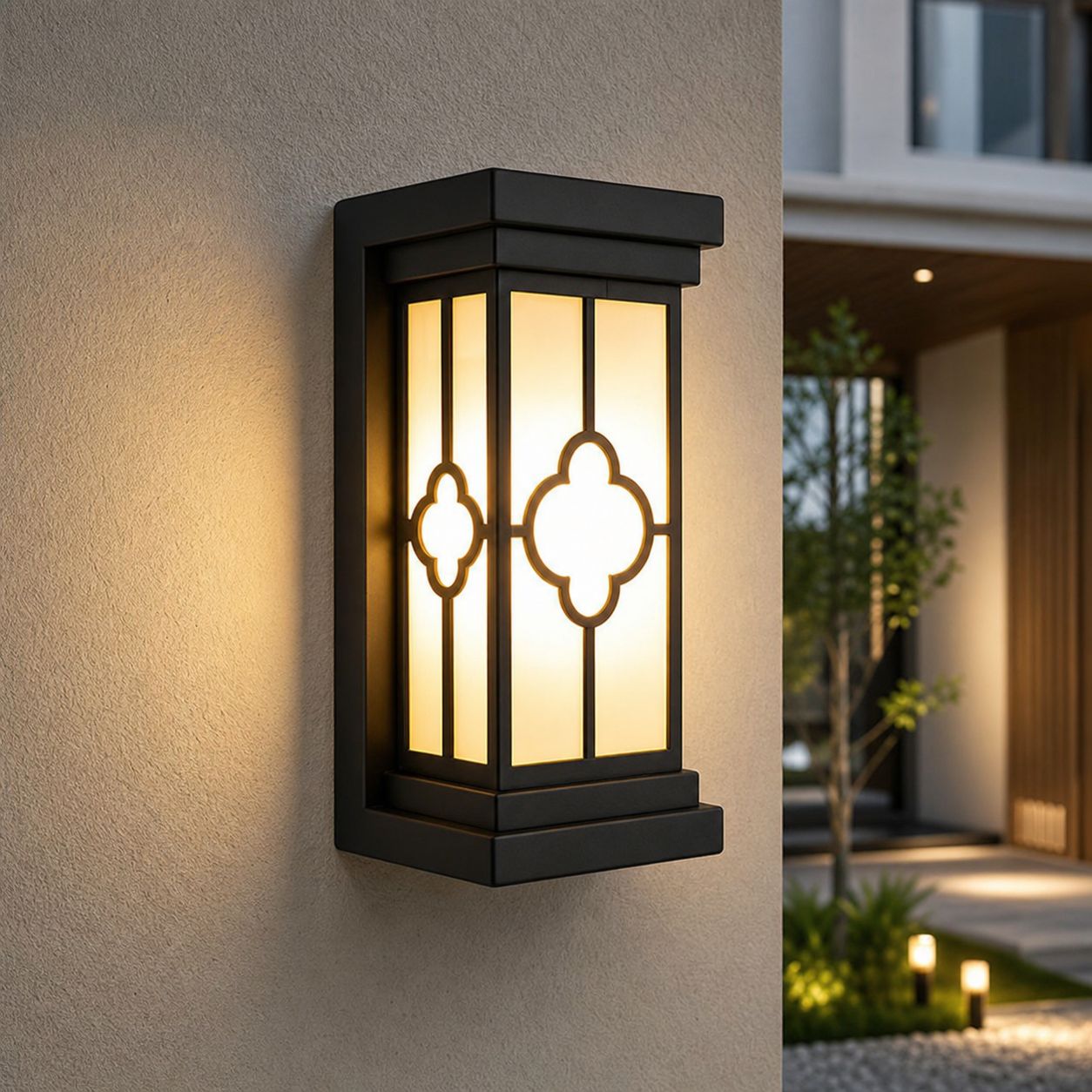 Ip65 Wasserdichte Led-außenwandleuchte, Gehäuse Aus Abs Und Diffusor Aus Polycarbonat, Flimmerfreies Weitwinkellicht Für Garten Oder Villa