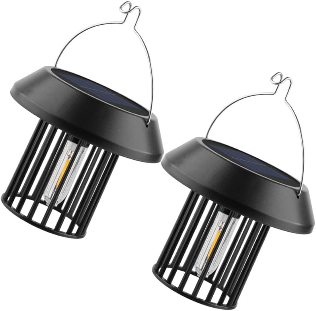Set Aus 2 Solarbetriebenen Hängeleuchten Für Den Garten, Automatische Stimmungsbeleuchtung, Solarbetriebene Außendekoration, Geeignet Für Terrassen, Patios Und Innenhöfe.