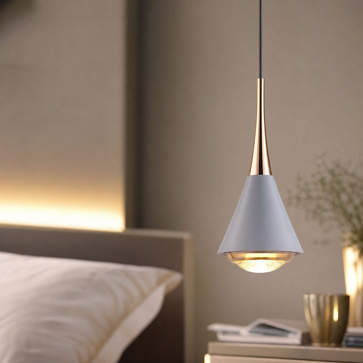 7-w-led-pendelleuchte, Höhenverstellbar, Aluminium Und Acryl, Flimmerfreies Dreifarbenlicht, Modernes Geometrisches Design Für Wohnzimmer Oder Büro