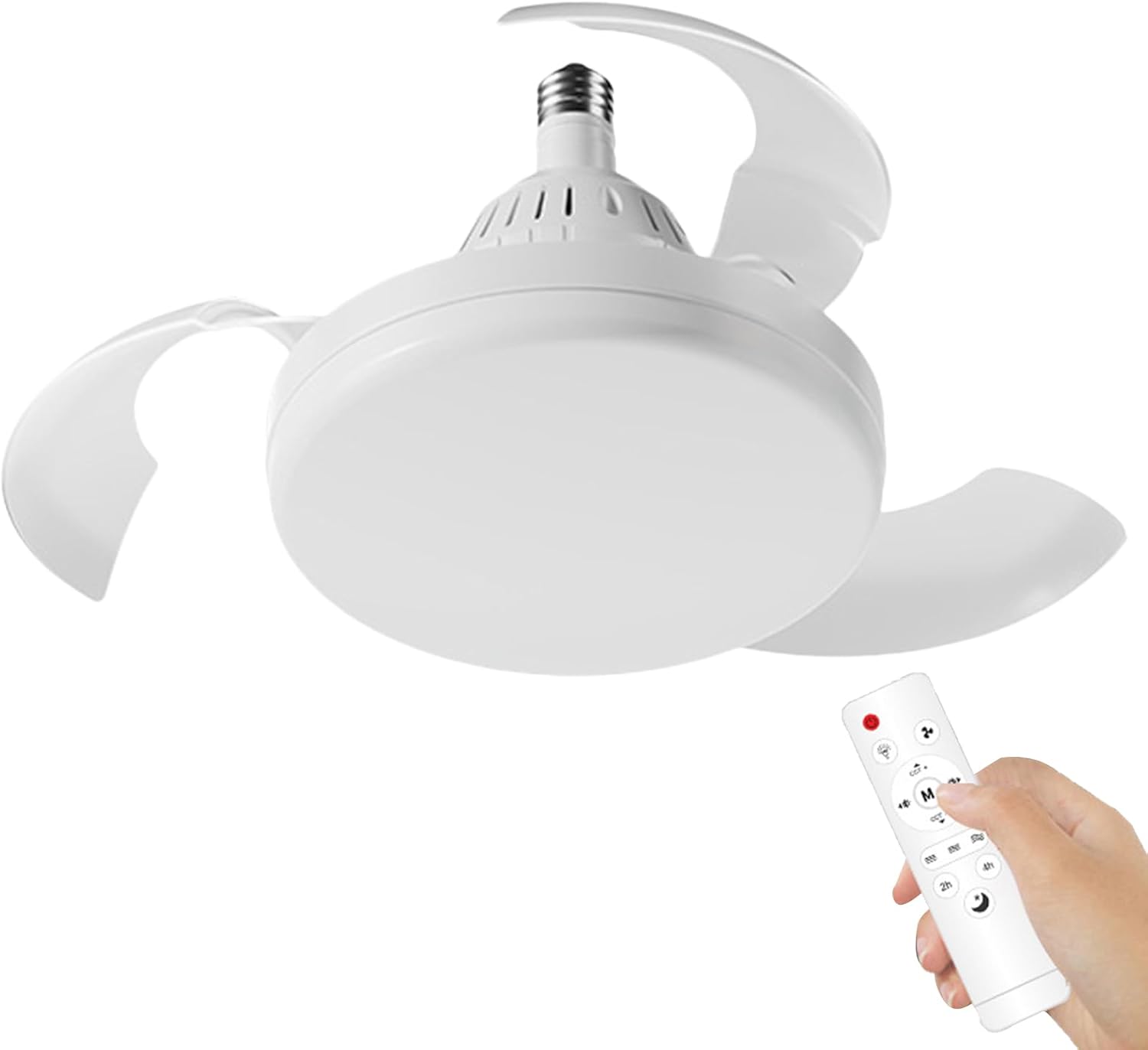 Leiser 30-watt-deckenventilator Mit Integrierter Beleuchtung Und Verdeckten Flügeln, Natürlicher Brise-modus, Ideal Für Studentenwohnheime, Wohnzimmer, Küchen Und Hotels.