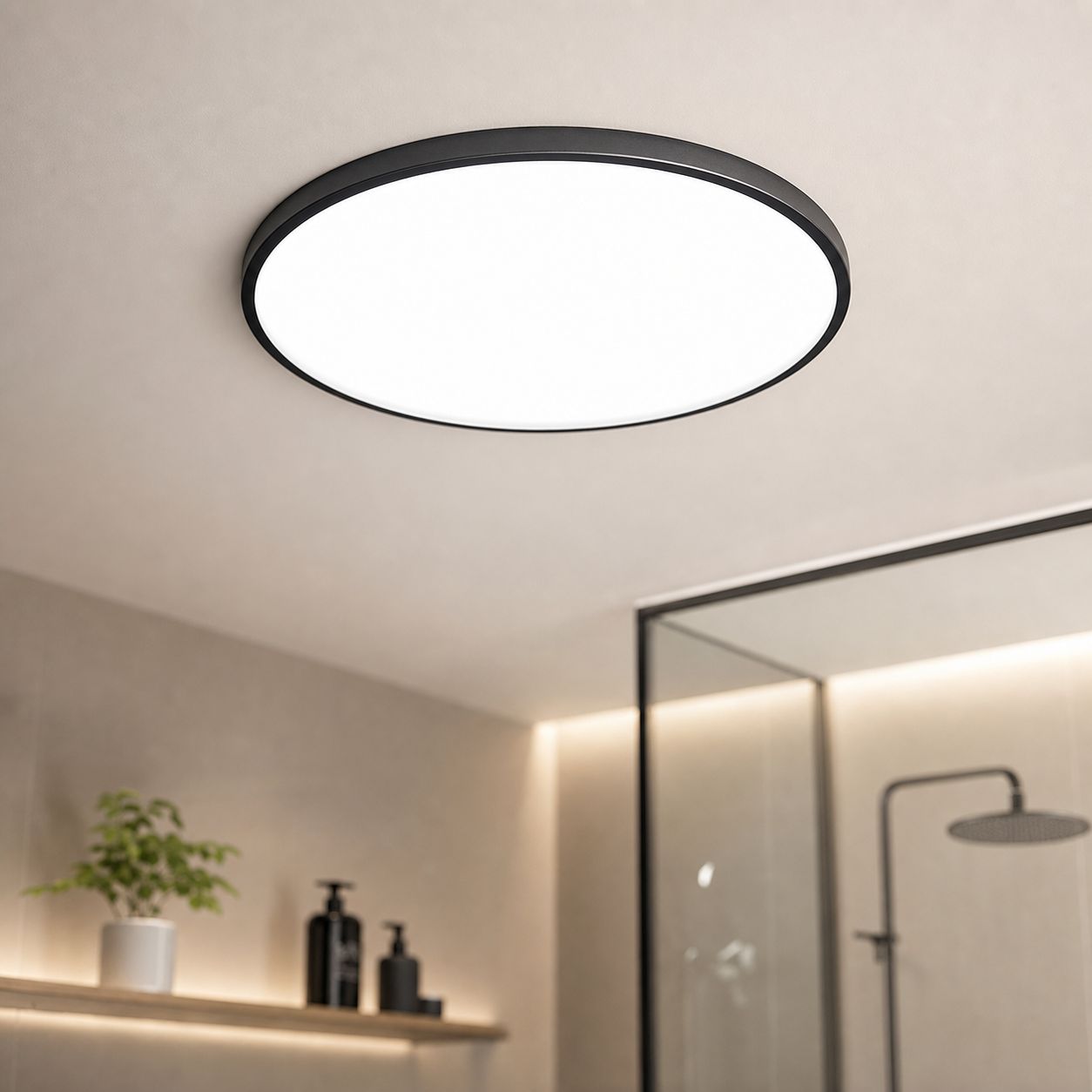 20-w-led-deckenleuchte, Weiß 6500 K, Ø 23 Cm, Wasserdicht, Staubdicht Und Insektenabweisend, Acryl/abs, Für Badezimmer, Küche, Flur