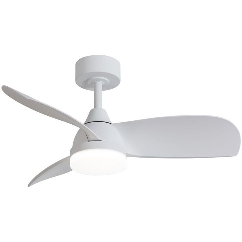 Led-standventilator Mit Integrierter Beleuchtung, Weiß, 18 W, 2000 Lm, Einstellbare Farbtemperatur