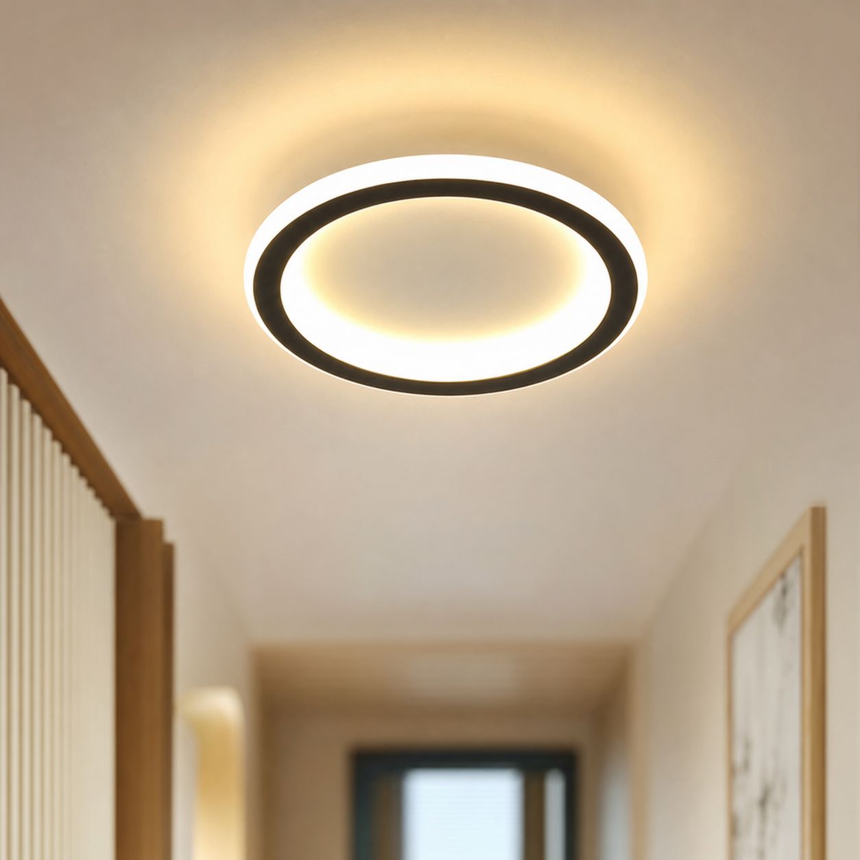 Led-deckenleuchte Mit 3 Farben, Ultraschlankes Design Ø20cm, Wasserdicht Und Mückensicher, Rostbeständig Lackiertes Gehäuse, Ideal Für Flure Und Eingangsbereiche