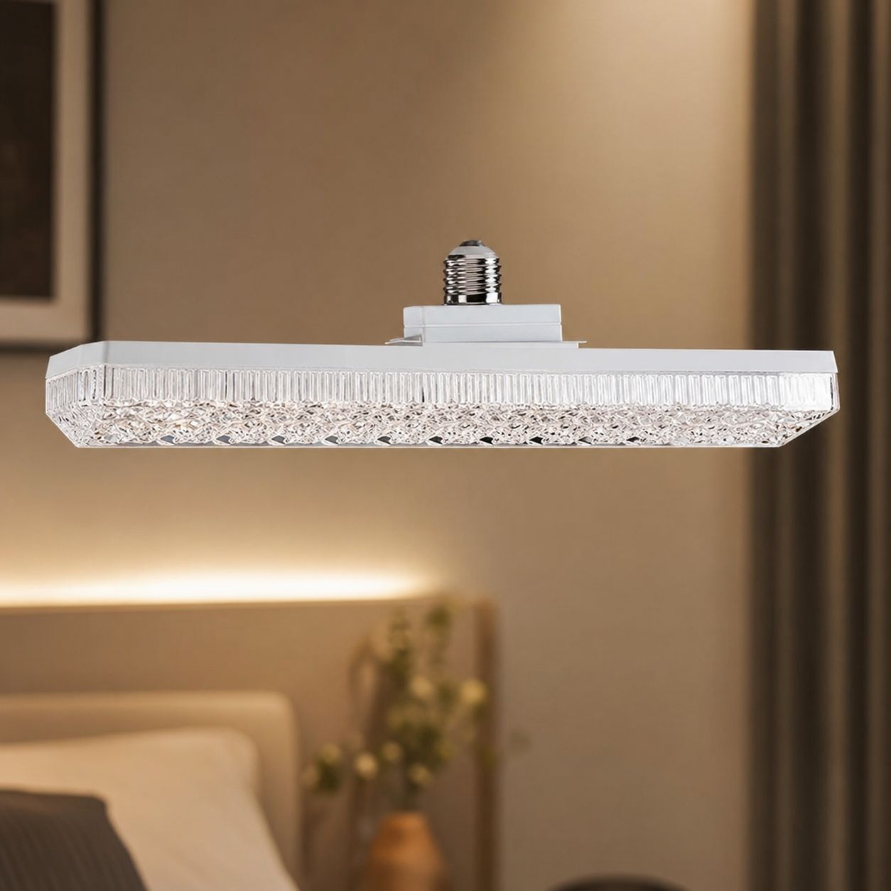 E27 30 Cm Led-lichtleiste, Kristall-design, 18 W, Weiß/neutral/warmweiß, Dimmerschalter, Schwer Entflammbares Abs, Flimmerfrei