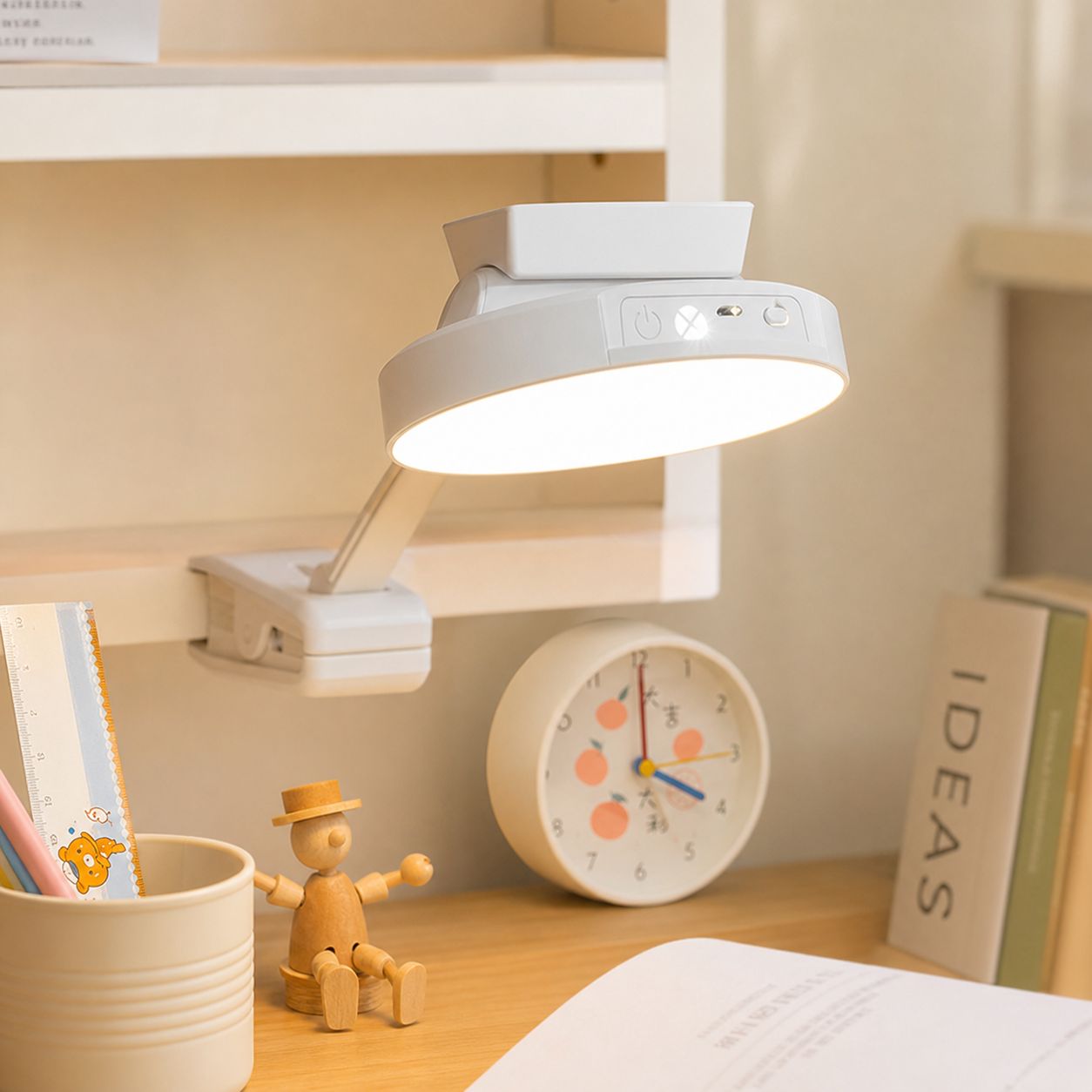 Wiederaufladbare Magnetische Led-schreibtischlampe Mit Usb-anschluss, Flimmerfreies Und Blendfreies Licht, 3 Farbtemperaturen, Inklusive Fernbedienung