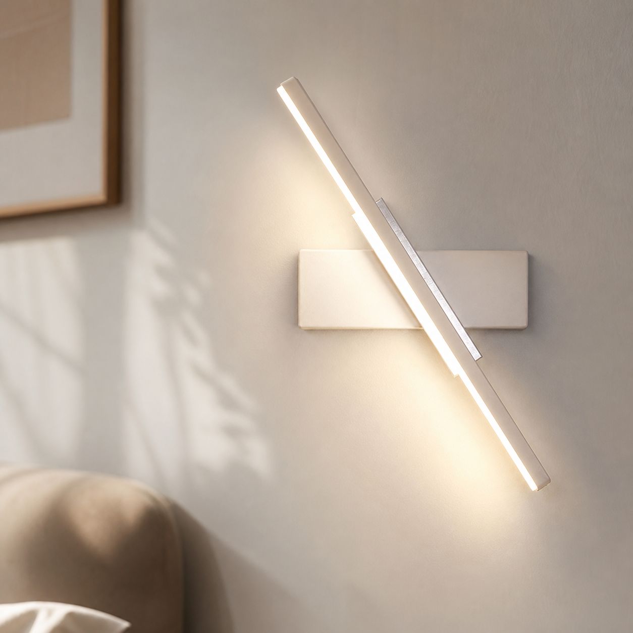 3-farbige Led-wandleuchte, Modernes Design Aus Eisen Und Aluminium Mit Weichem Silikondiffusor, Verstellbare Beleuchtung Für Schlaf- Und Wohnzimmer