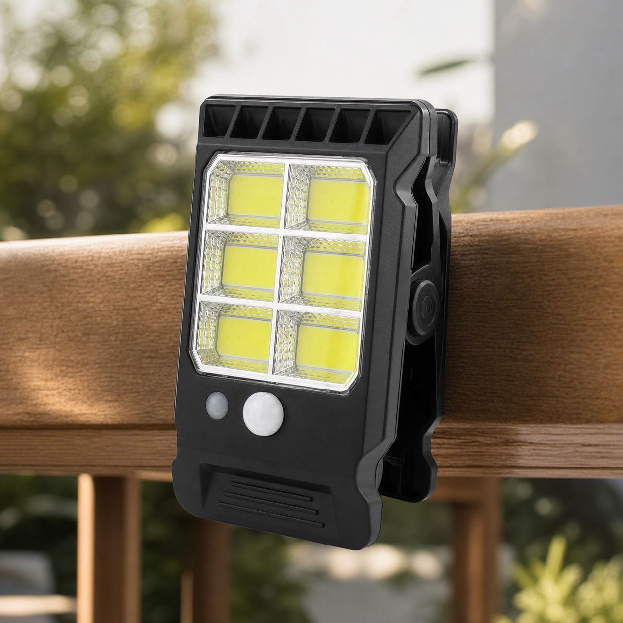 Solarlampe Mit 24 Weißen Cob-leds, Schutzart Ip65, Dämmerungssensor, 3 Modi, Kabellos Für Garten Und Terrasse