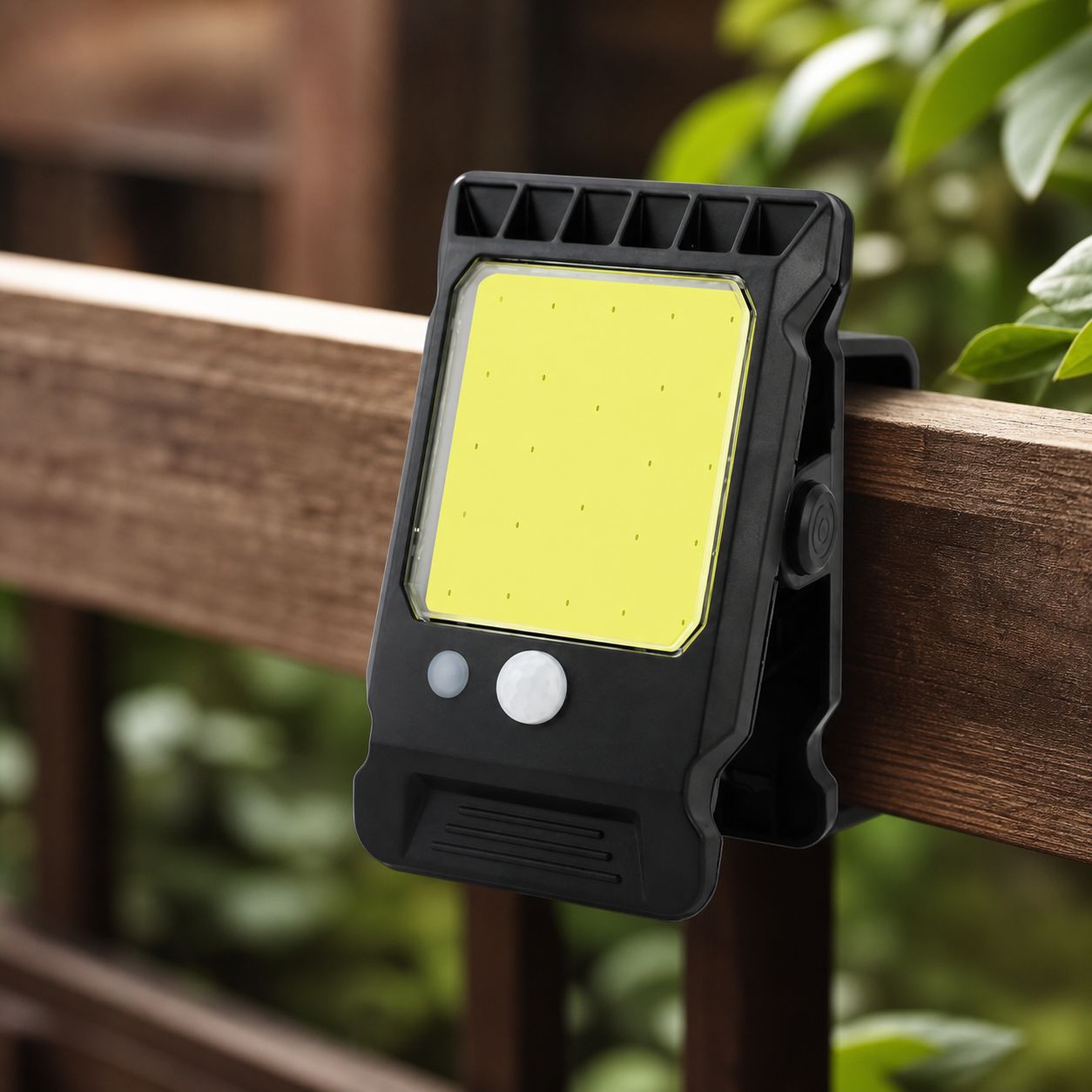 Solar-klemmleuchte Mit 24 Weißen Cob-leds, Ip65 Wasserdicht, Dämmerungssensor, 3 Modi, Kabellos Für Garten Und Terrasse