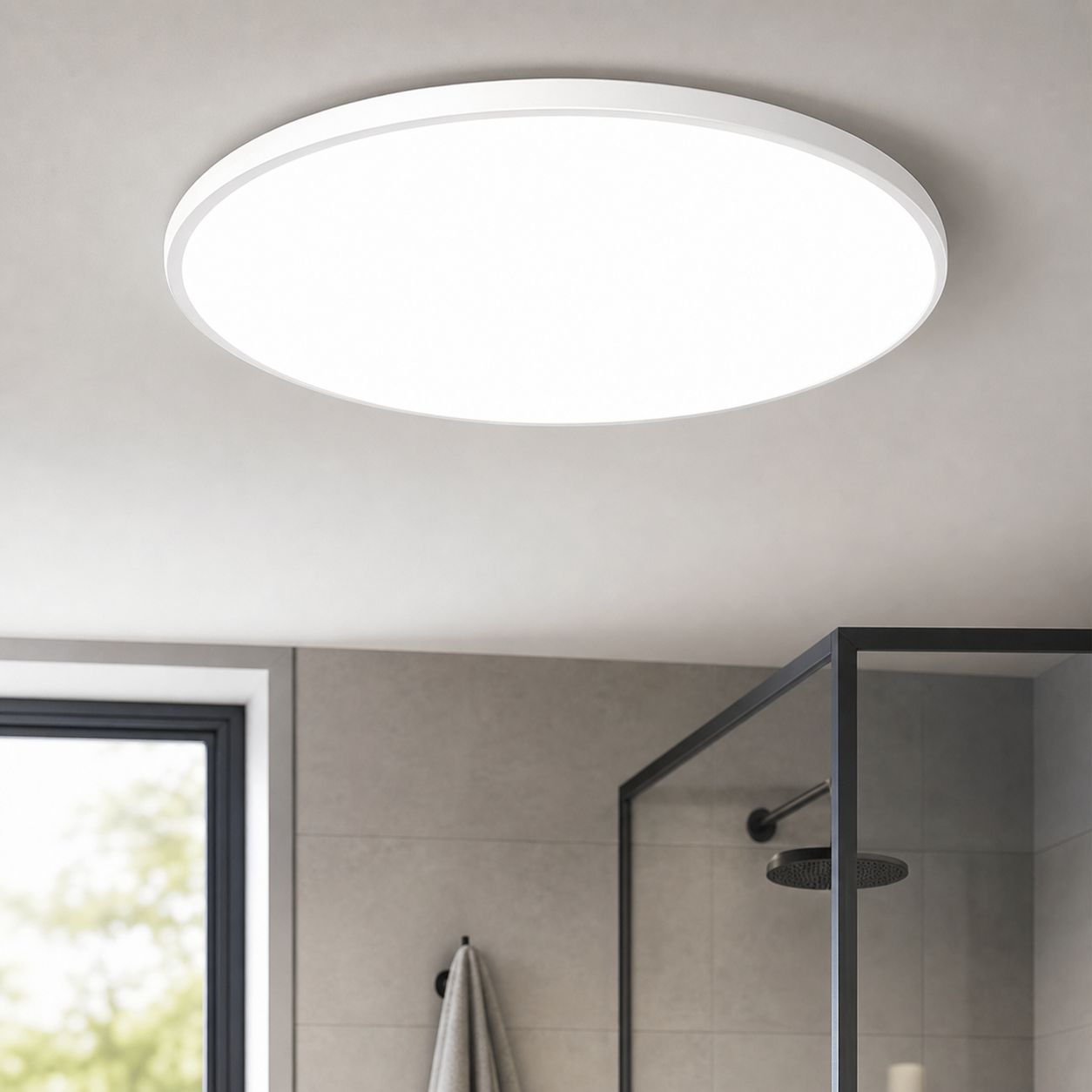 20-w-led-deckenleuchte, Weiß 6500 K, Ø 23 Cm, Wasserdicht, Staubdicht, Insektenabweisend, Acryl/abs, Für Badezimmer, Küche, Flur