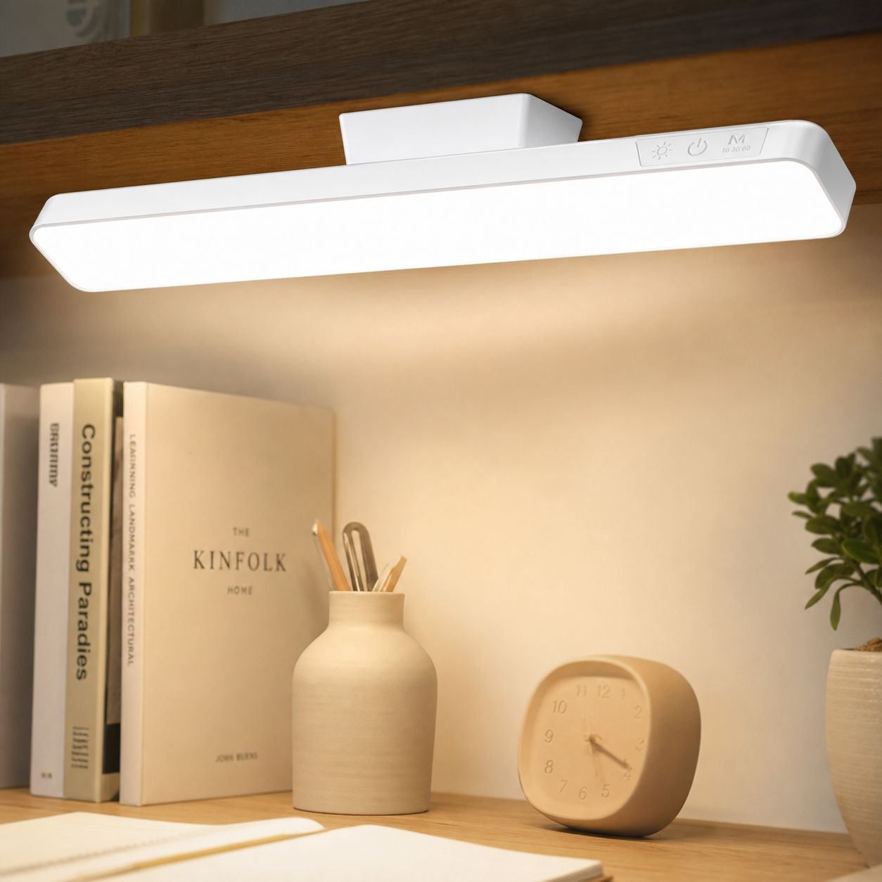 30 Cm Große, Magnetische, Wiederaufladbare Led-lampe, Sanftes, Flimmerfreies Licht, 3 Farbtemperaturen, Einstellbar, Für Büro Und Schlafzimmer
